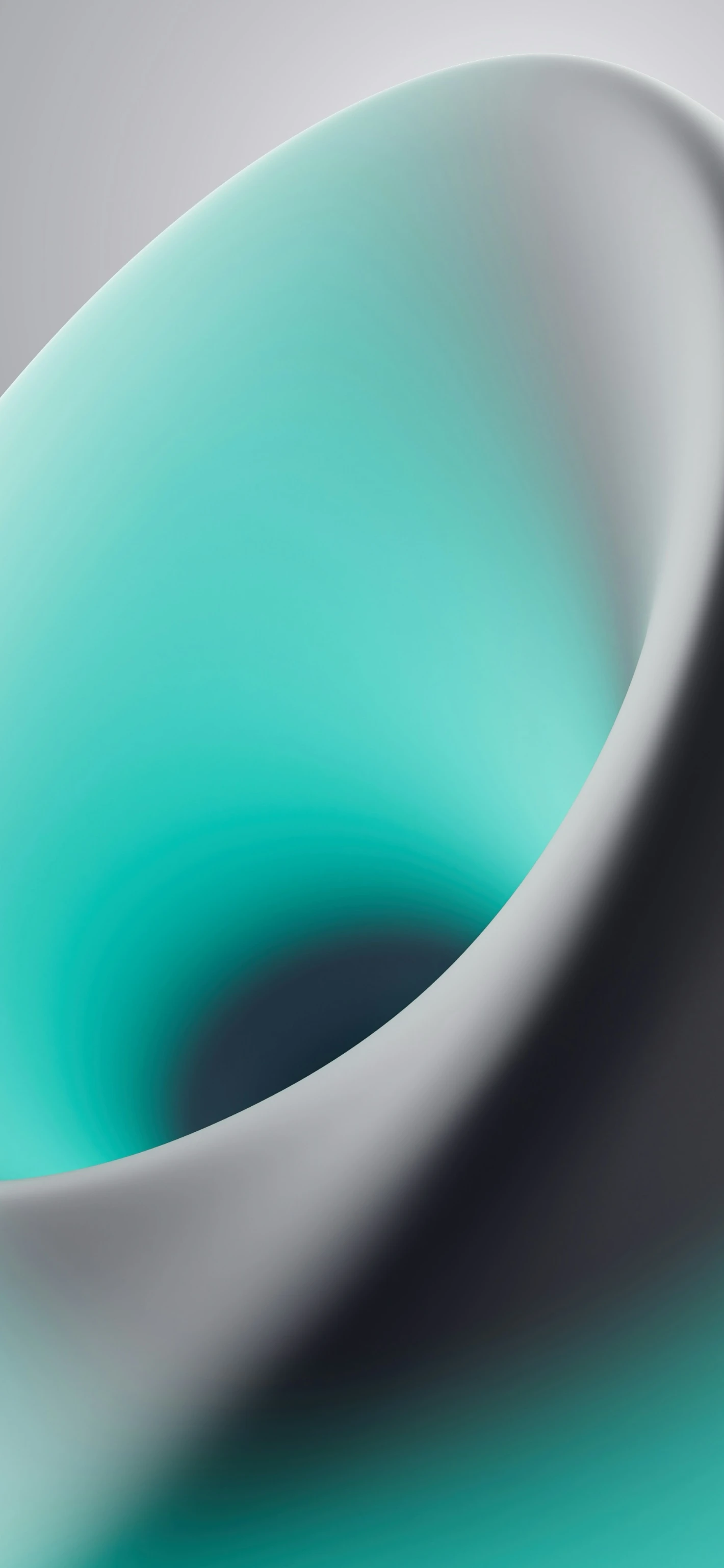 Teal Vortex Abstract Gradient in Motion 4k Wallpaper
